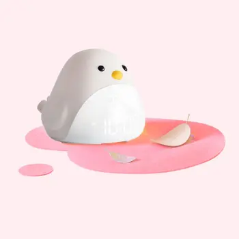 

USB Alarm Clock Night Light Tap Sensor Switch LCD Time Temp Bird Bedside Lamp D2TD