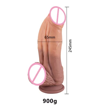 Diverse Monster Big Dildo Realistic Huge Dick Double-layer Silicone Female Large Penis Suction Cup Giant Sex Toys for Women 5