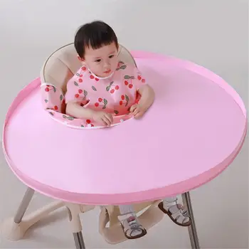

43x35cm Baby Independent Eating Helper Children Eat Anti-dirty Pad Baby Waterproof Cover Gown Tray