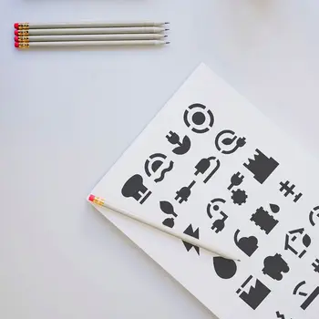 

24pcs/set Hollow Drawing Template Stencil Painting Embossing Scrapbooking DIY L41F