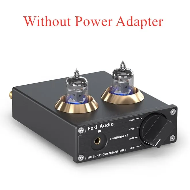 Fosi Audio Phono Preamp for Turntable Phonograph Preamplifier Mini Stereo Audio HiFi Vacuum Tube Amplifier Box X2 For DIY 