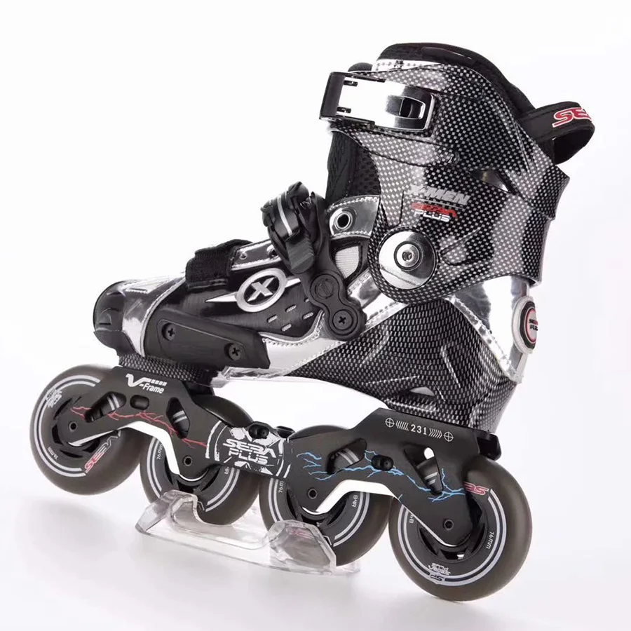 100% Original SEBA X-MEN High Series Adult Inline Roller Skates Rockered Frames Slalom Slide FSK Patines adult roller skates
