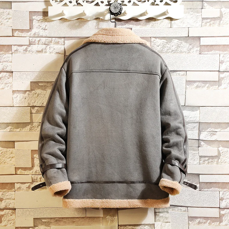 Casacos настоящий Chaquetas Hombre, рабочая хлопковая одежда, мужская повседневная куртка, зимняя куртка для пары, новинка, овечья шерсть, большой размер, свободная