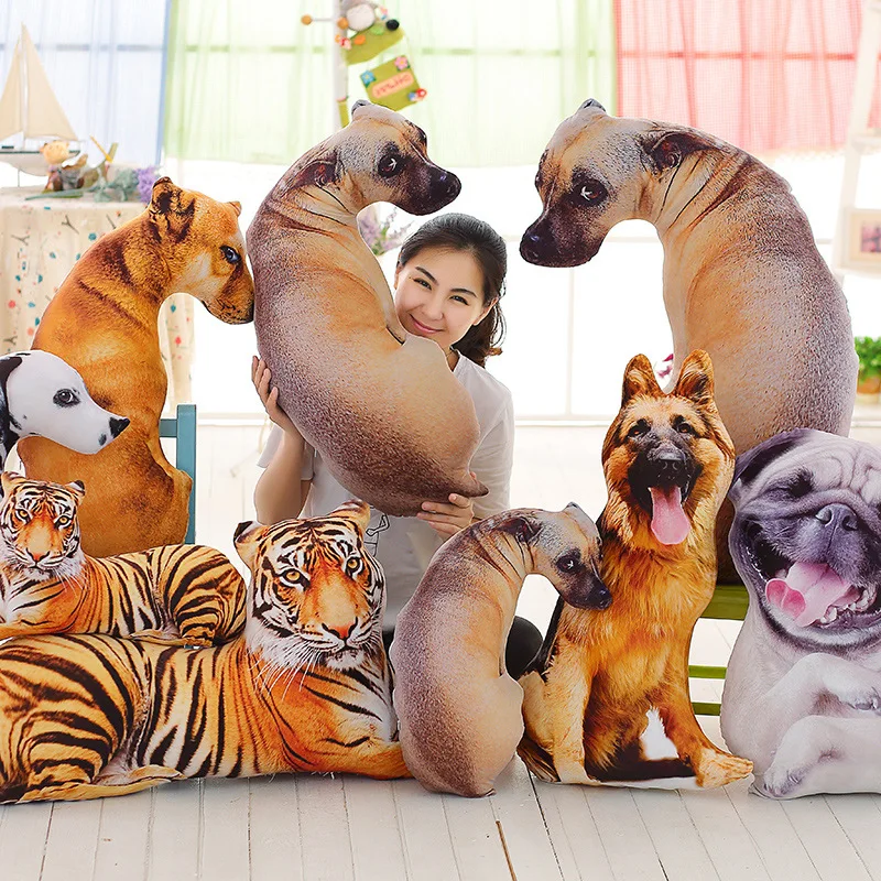 

Sell Creative 3D Model Wonder Dog Dalmatians Tiger Doll Plush Pillow Cushion Washable Office Back Cushion