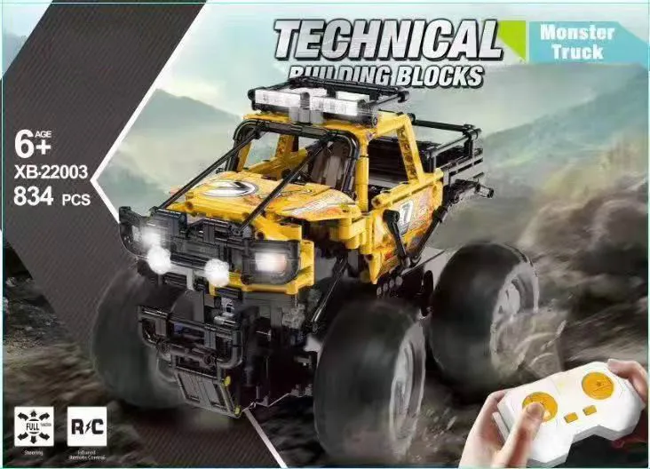 

Xingbao 22002/3 remote control Bigfoot mechanical technology assembled small particle racing boy sports car building blocks toys