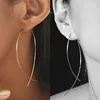 Fish Shaped Dangle Earrings Minimalist Handmade Copper Wire Earring for Women pendientes de gota Largas Female Geometric Earing ► Photo 2/6