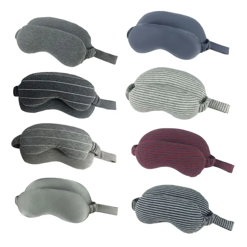 

1pc Multi-Function Business Travel Neck Pillow & Eye Mask with Handle Portable