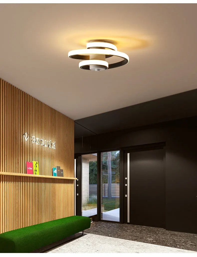 Lâmpada do Teto para Casa Luz de Teto Metal Moderno Moderna Lustre Quarto Varanda Luz Estrela Lâmpada Preto & White18w Led 13 moderna luz de teto led lustre quarto