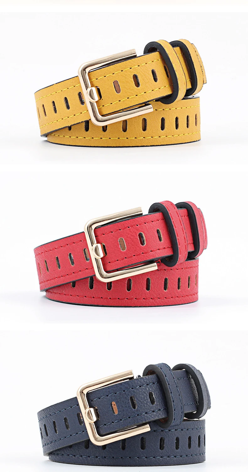 JIFANPAUL women belts jeans belt personality trousers belt pin buckle retro elegant student