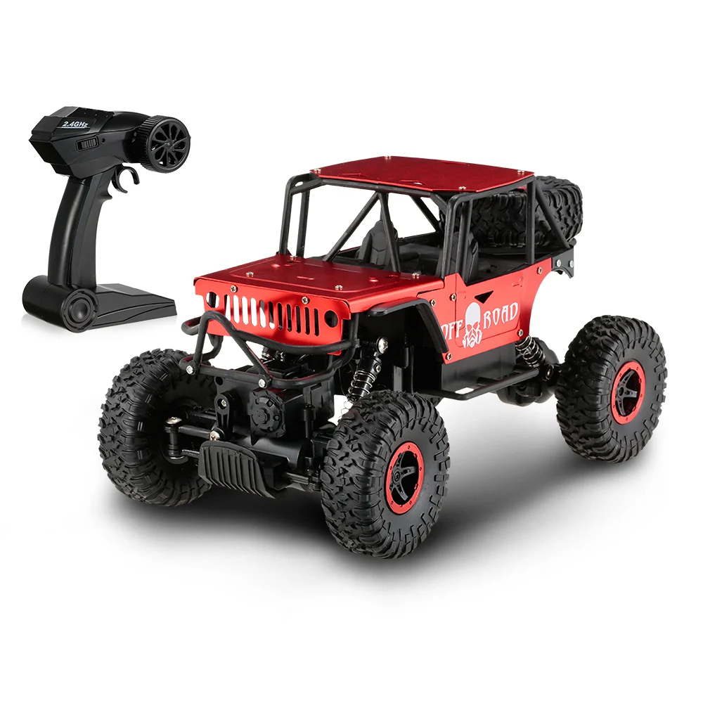 

Flytec NO.699-115 RC Car 1/18 4WD 2.4G Alloy Metal Car Shell Off-Road Rock Crowler Climber Cars RTR Voertuig RC Toys Gift