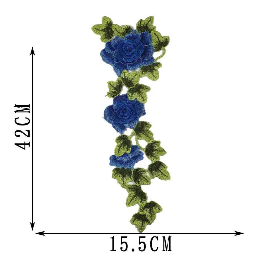Новая вышивка цветочный цветок Пришивные патчи Роза нашивка цветы DIY Наклейка аксессуары для одежды Decration применение для одежды - Цвет: 3