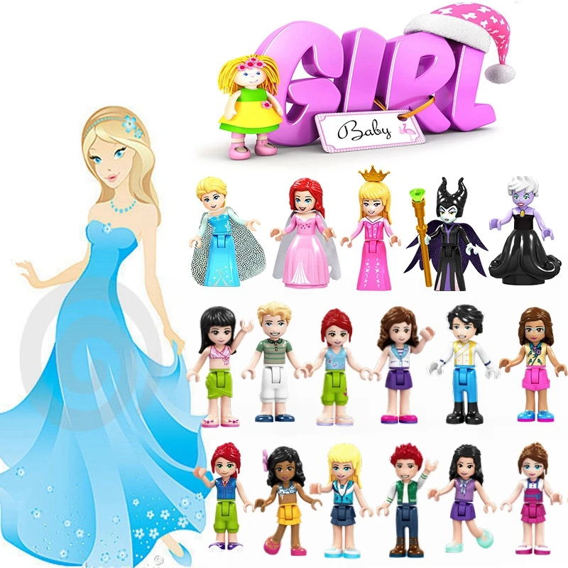 

Legoing Friends Toy For Children Figurine Sets Elsa Stephanie Kate Princess Figures Dancet Toys Olivia Andrea Girl Mia Legoings