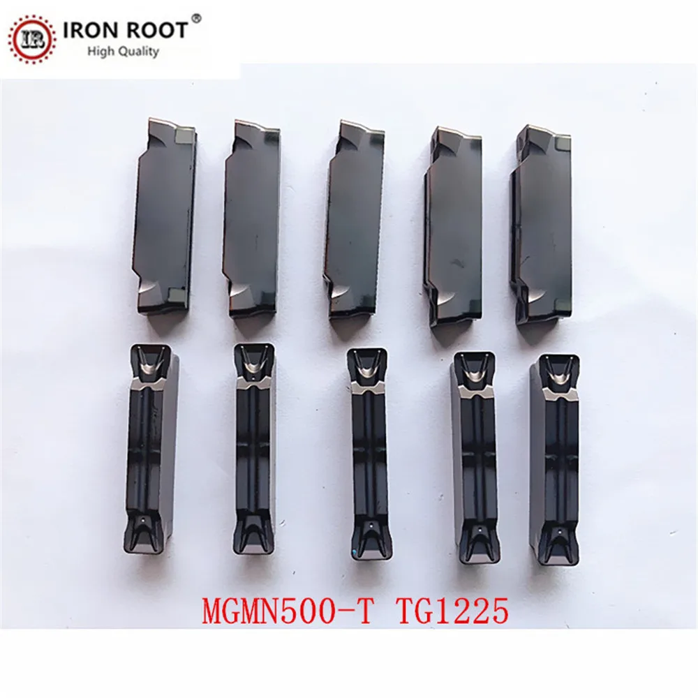 

IRON ROOT MGMN200 MGMN250 MGMN300 MGMN400 MGMN500 -T TG1225 Metal lathe Cutting Tool CNC Grooving Carbide Insert For MGEHR/L