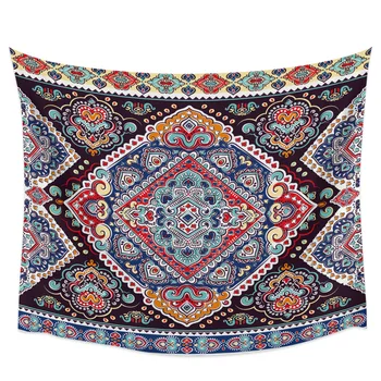 

Indian Flower Pais Tapestry Cover Beach Towel Picnic Yoga Mat Home Decoration