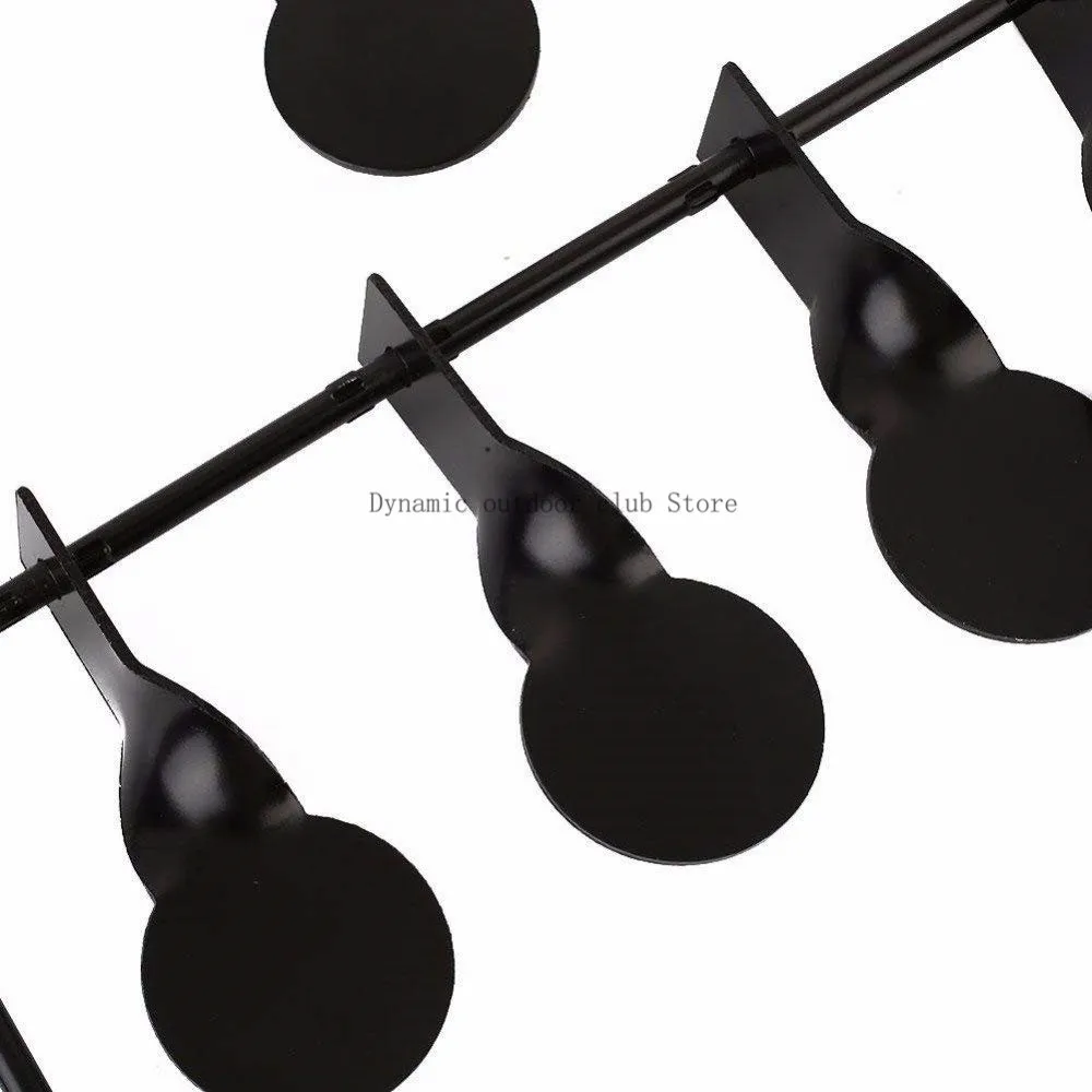 New Totrait Target for Airgun Lead Pellet Gun Air Rifle Airsoft Paintball 5 Targets Automatic Reset Rotating Shooting Target