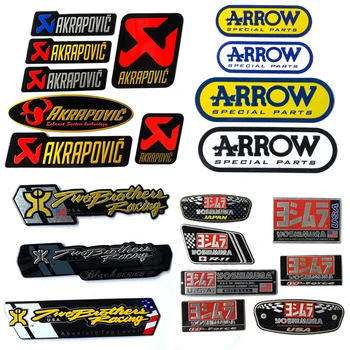 

Fashion 3D Bike Sticker Motorcycle Exhaust Aluminum Heat-Resistant Decoration Kawasaki Ktm Duke Gsxr Cbr Mt09 Creativity Decal