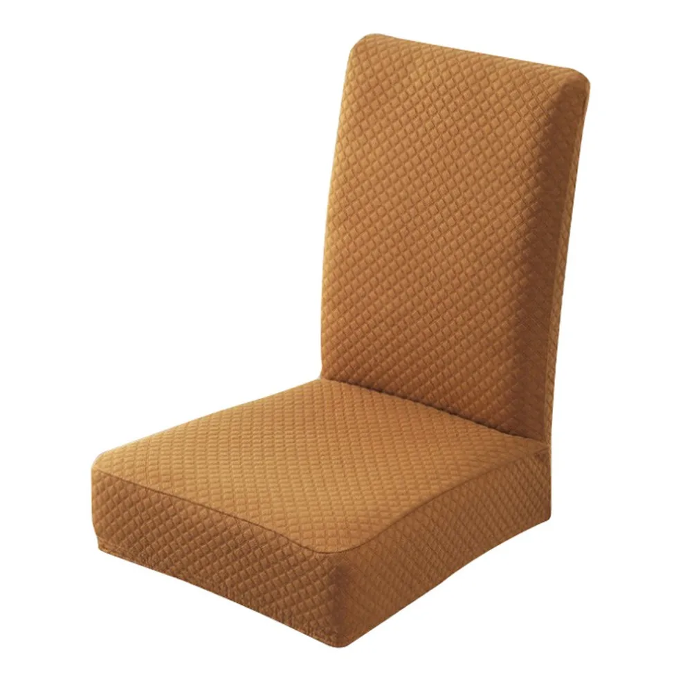 Современный однотонный цветной Чехол для стула тянущийся эластичный водонепроницаемый стул для свадебного банкета чехлы для столовой ручной работы сиденья декоративные# 2F