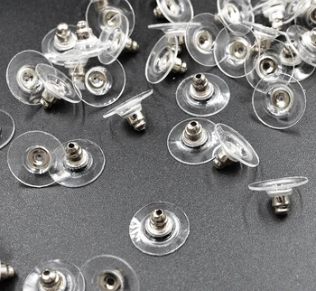 

FLTMRH 10PCS 11MM DIY Craft Accessories High-quality gold plated/silver-plated Earring Back Stoppers
