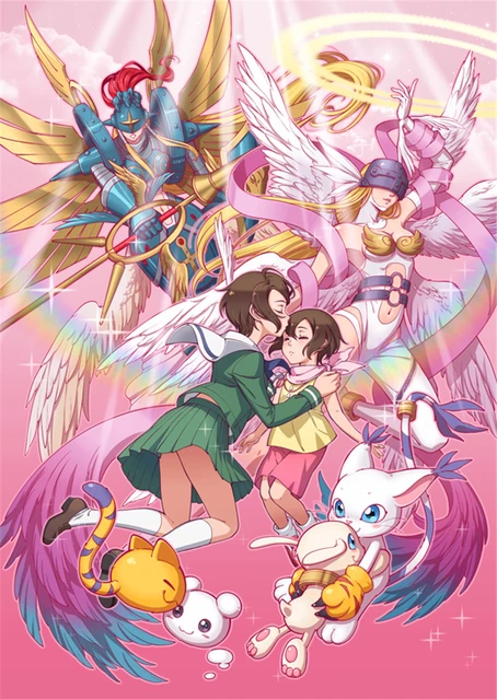 Digimon Adventure Tri Japan Anime Silk Print Wall Art Home Decor