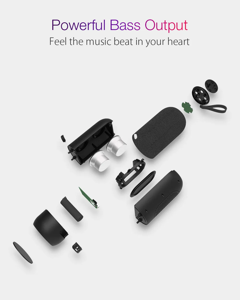 AIRAUX AA-WM1bluetooth динамик Беспроводная колонка громкий динамик s для телефона стерео Бас объемный водонепроницаемый открытый динамик портативный