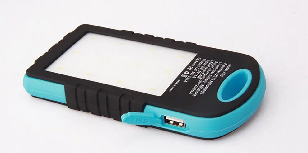 Vogek, солнечное зарядное устройство, водонепроницаемый, 8000 мА/ч, солнечное зарядное устройство, USB порт, Внешнее зарядное устройство, зарядное устройство с лампой для кемпинга