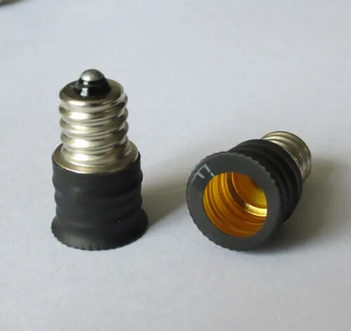 2pcs E12 к E14/E12E14 конвертер головы/лампа головы преобразования лампы держатель E12-E14 преобразования лампы держатель
