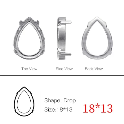 Tear Drop 18x13mm Высокое качество Щепка Tear Drop Horse Eye различные формы пробковые основы K9 стразы из горного хрусталя пришить одежду свадебное платье - Цвет: Tear Drop 18x13mm
