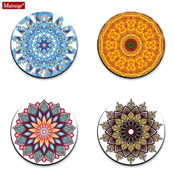 

Datura Flowers Round Gaming Mouse Pad Color Game Lock Edge PC Pattern Laptop Small Supplies Rubber Computer Desk Mat 20*20cm