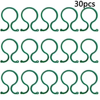 

30/60PCS Garden Ring Tie Clips Plant Support Ties Flower Supports Greenhouse Garden Ring Tie Clips Garden Water