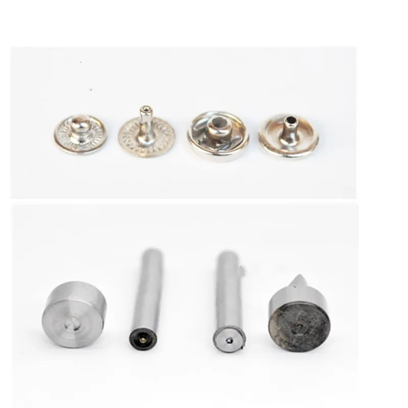 silver tool Blyth Кукла Одежда инструменты 6 мм/8 мм Мини четыре пряжки ручные стучки инструменты пришить на кнопки Кукла Одежда DIY аксессуары - Цвет: silver tool