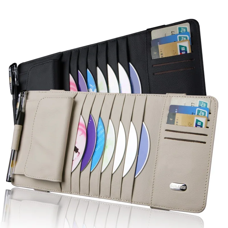 

Car CD Holder Sun Shade Multi-functional Voucher Card Storage Bag Car Mounted CD guang pan tao Car Interior Supplies Factory