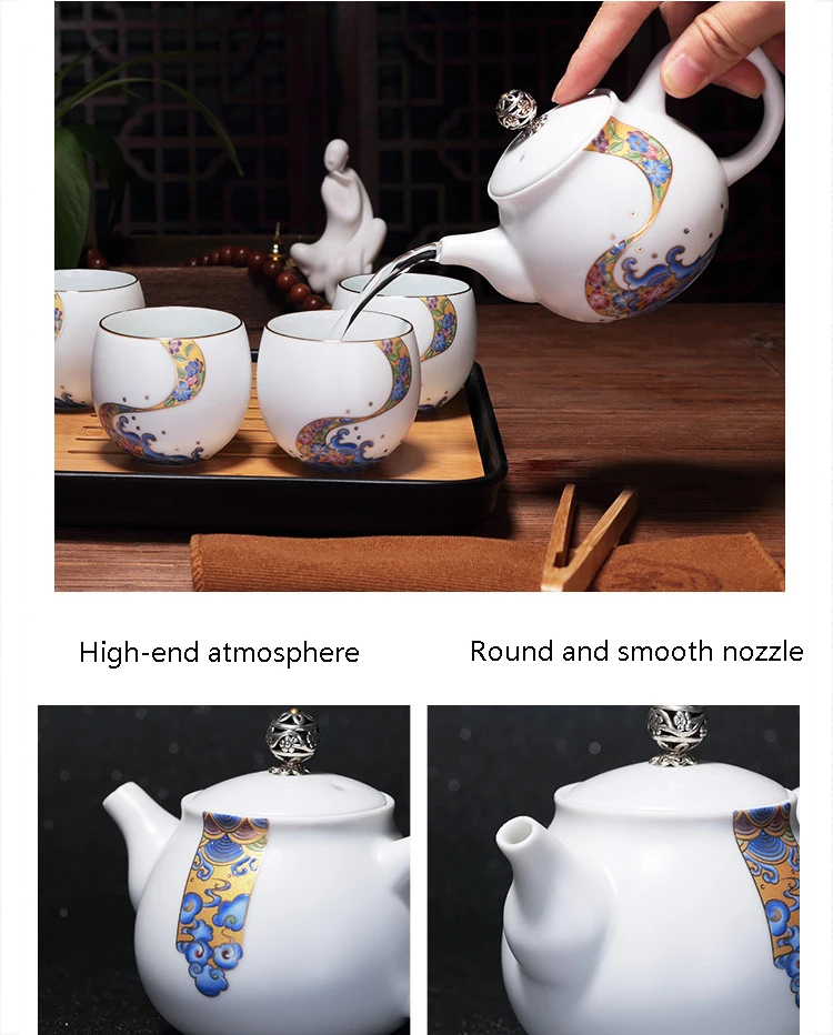 Дорожный керамический чайный набор, быстрая пассажирская чашка, бизнес, Офисная компания, чай, подарки, простой бытовой чайный набор, чайная чашка, чайная банка, чайник с