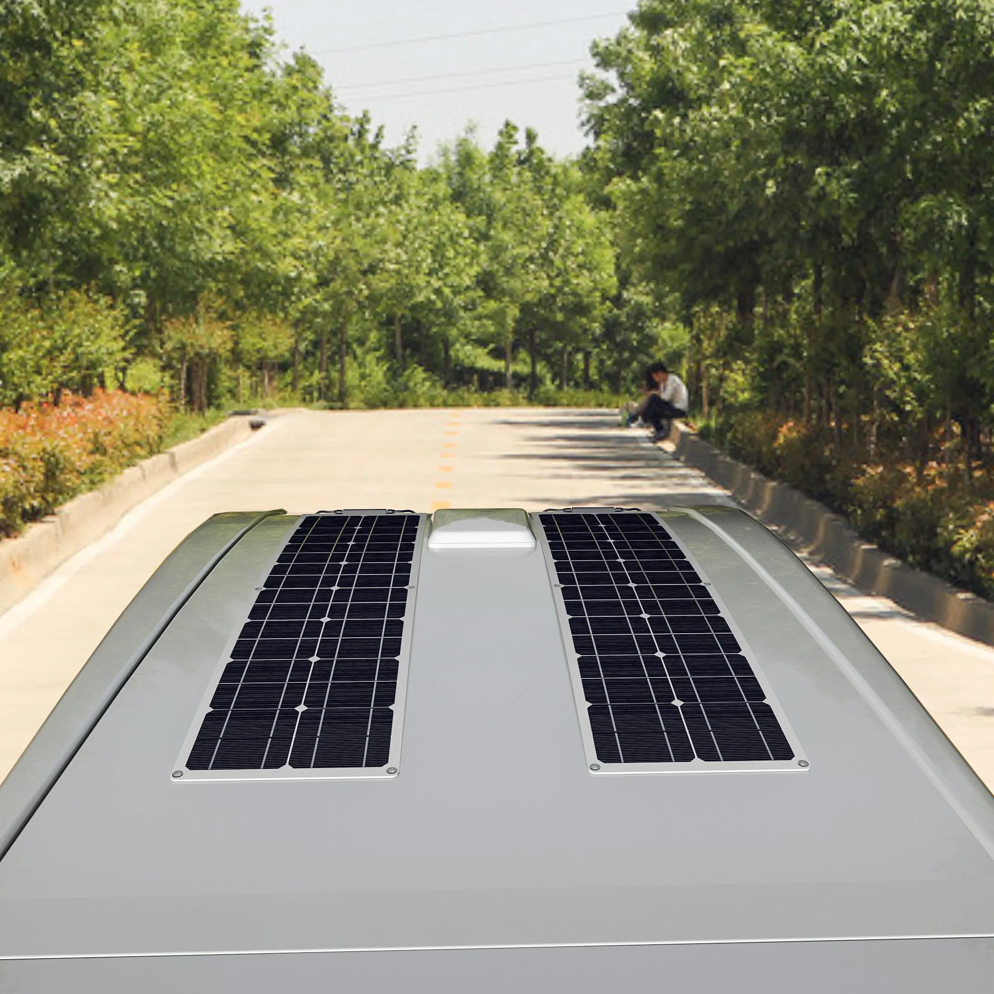 Fotovoltaicos para Acampamento ao ar Flexível Monocristalino Estreito Impermeável 100w 200 300 Painéis Solares Livre 24v 5v 12v 50w 150w - Image 5