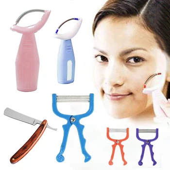 

1Pc Manual Female Face Hair Remover Spring Roller Threading Epilator Shaver Stainless Steel Spring Beauty Makeup Skin Care Tool