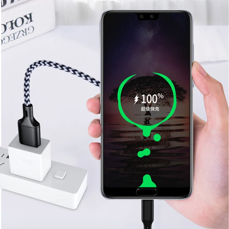 Кабель USB Type C 5A для Huawei Mate P20 20 Pro Honor 10 Шнур 3 1 быстрой зарядки телефона Samsung S9 S8 Xiaomi 9