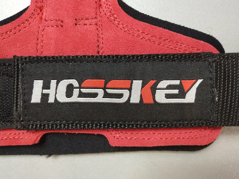 Weight Lifting Gloves Genuine Leather Red Color Heavy Duty Straps Alternative Power Lifting Hooks Best Wrist Wraps