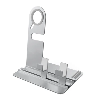 

Universal Alloy Vertical Charging Dock Station Charger Stand Phone Holder For Apple Watch Series For iPhone Huawei Xiaomi