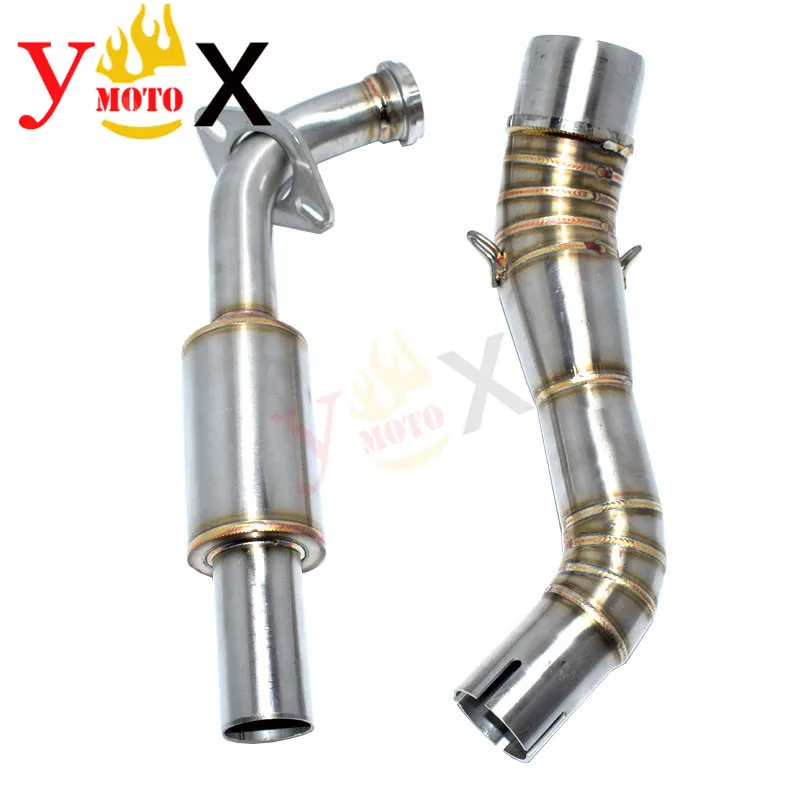 NVX 155 скутер велосипед slip on Header Передняя ссылка выхлопная труба среднего глушителя для Yamaha NVX155 NVX125 AEROX 155- 17