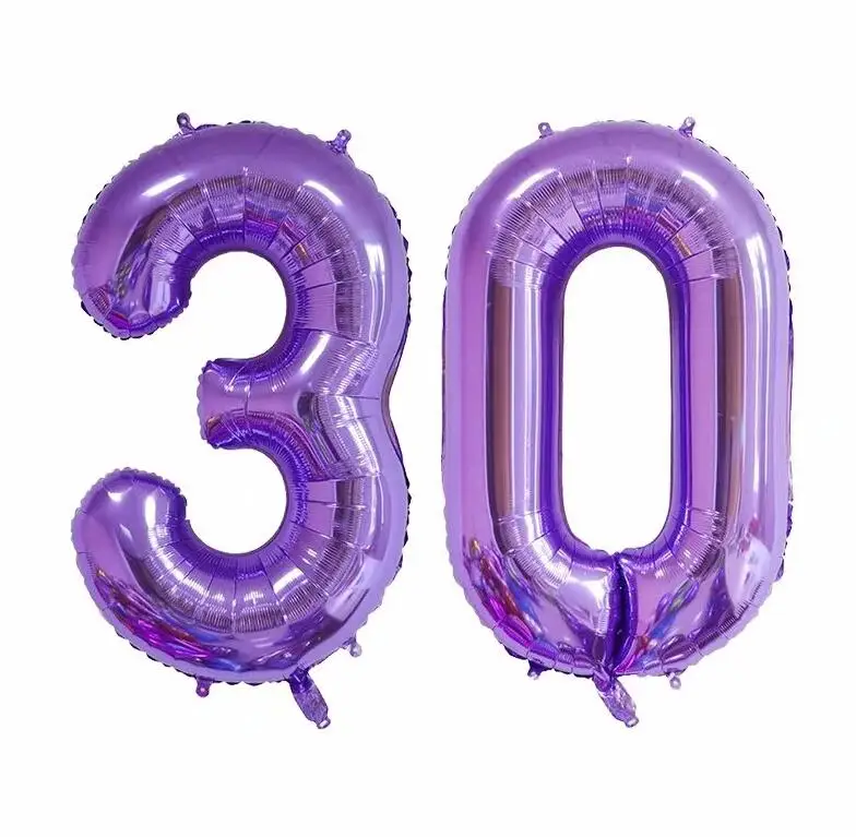 as picture 40 дюймов Розовый Синий Зеленый Фиолетовый номер 16 18 20 21 30 40 50 60 для взрослых день рождения украшение цифровой Globos товары для комнаты - Цвет: as picture