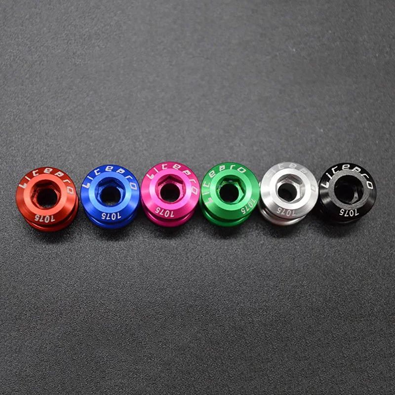 Litepro Bike Chainring Bolts SingleDoubleTriple Speed Disc Chainwheel Screws (6)