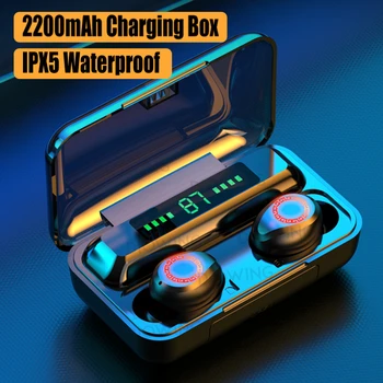 

S12 TWS Bluetooth 5.0 Earphones Touch with Microphone Sport Wireless Earphone 8D Stereo Bass Earbuds Headsets for Android ISO
