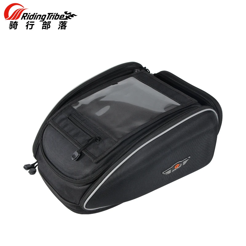 Mochila negra para Motocicleta, magnético para tanque de aceite, impermeable, G-XZ-002 de equipaje -