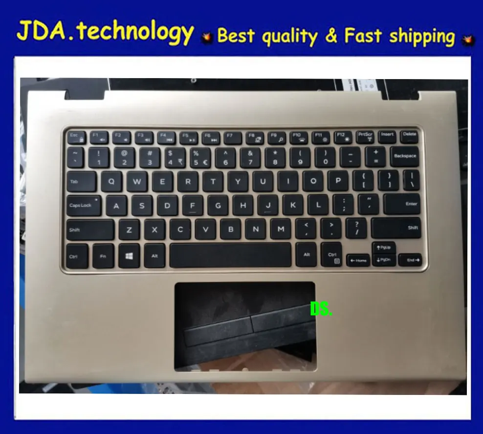 Wellendorff 96% /орг Упор для рук верхнюю крышку чехол для ноутбука Dell Inspiron 13 7000 7347 7348 7359 верхняя крышка Упор для рук США клавиатура, золотой