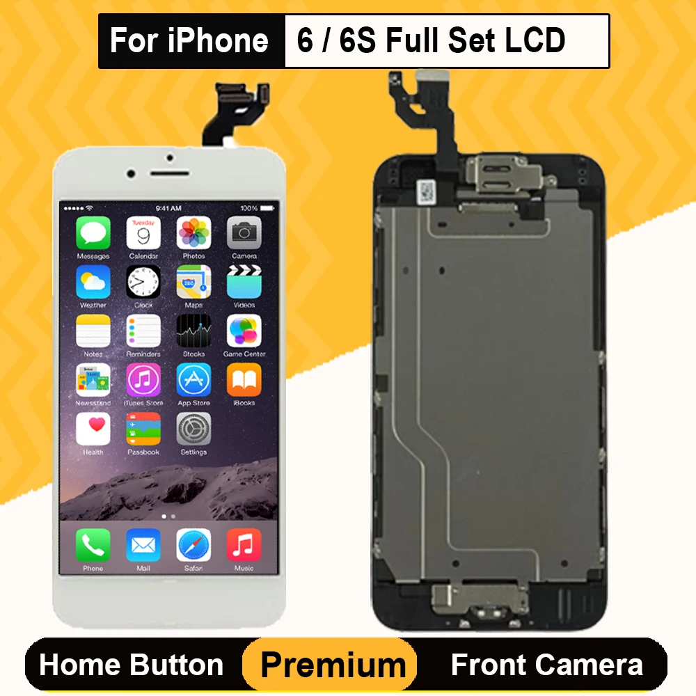 Сборка AAA Мобильный телефон LCD для iPhone 6 6S полный набор 3D сенсорный экран