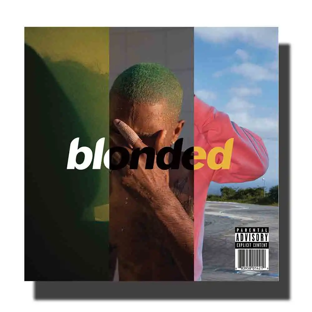 M513 Арт плакат рисунок Frank Ocean Blonded альбом 12x12 картины плакат 24x24 тканевые с принтом для отделки стен