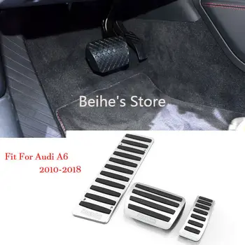 

Car Alloy Accelerator Gas Brake Footrest Pedal Plate Pad Cover Fit For Audi A6 10-18