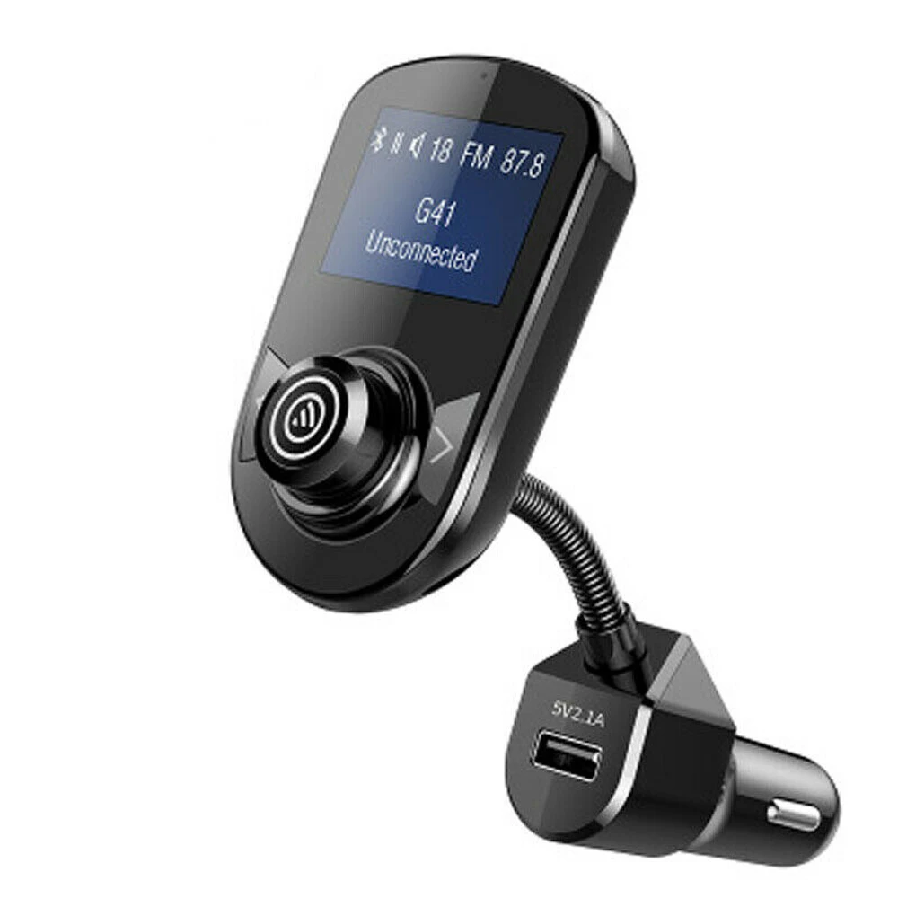 Двойной USB MP3-плеер автомобильного прикуривателя Зарядное устройство-разветвитель автомобилей QC 3,0 Быстрая зарядка с Bluetooth Handfree fm-передатчик