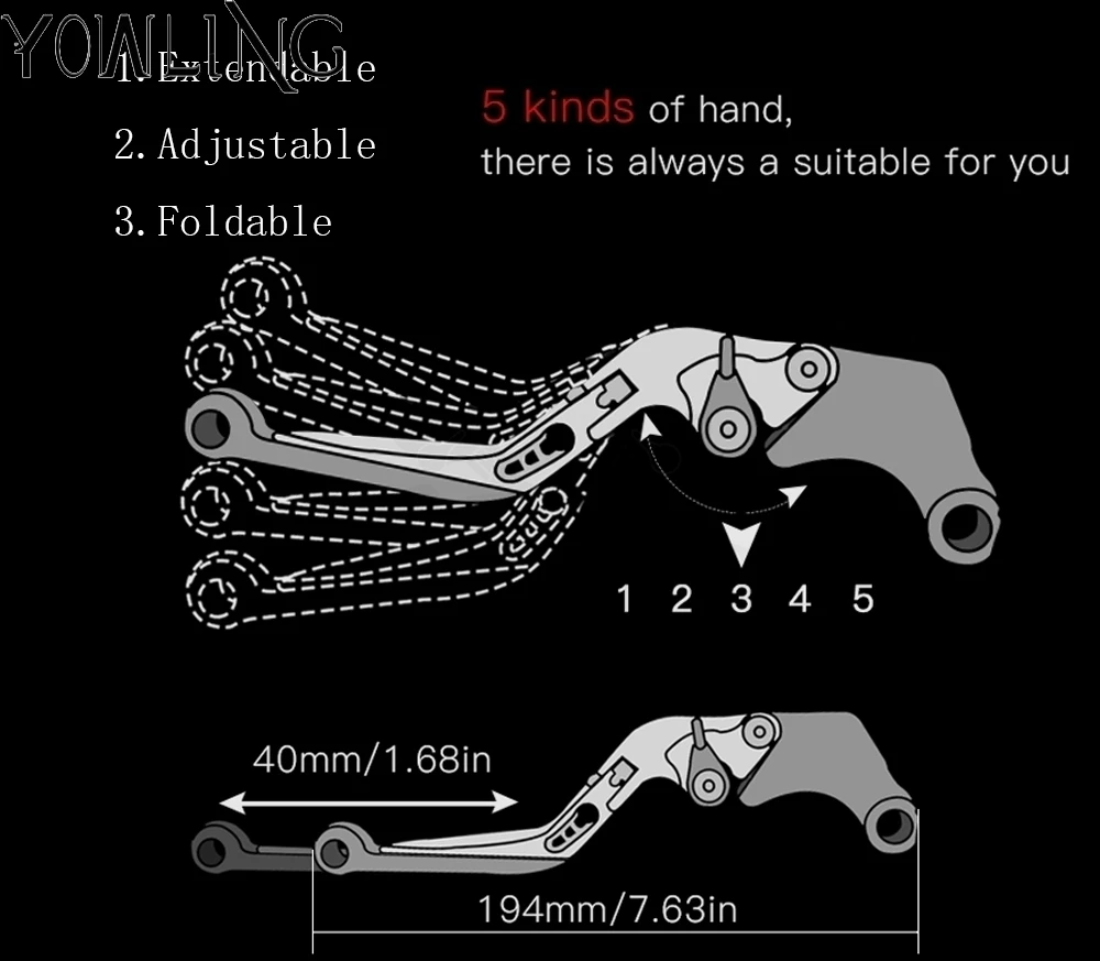 Аксессуары для мотоциклов ЧПУ регулируемые складные ручки рычаги тормоза рычаг сцепления для HONDA CBR250RR CBR 250 RR