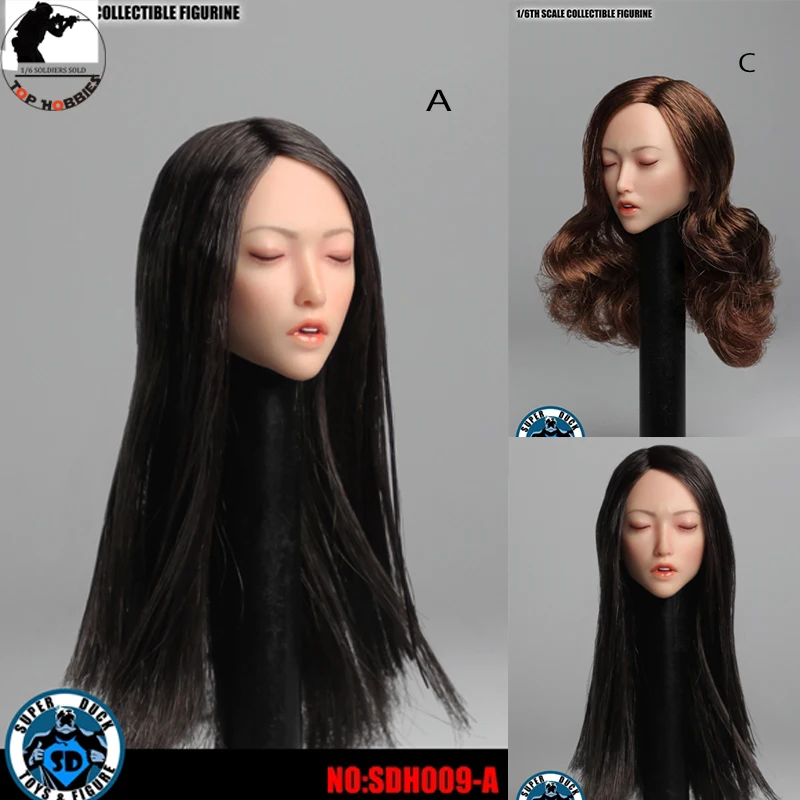 1//6 Asia Female Head Carving Young Girl Head Sculpted F 12/'/' Phicen TBL Figure