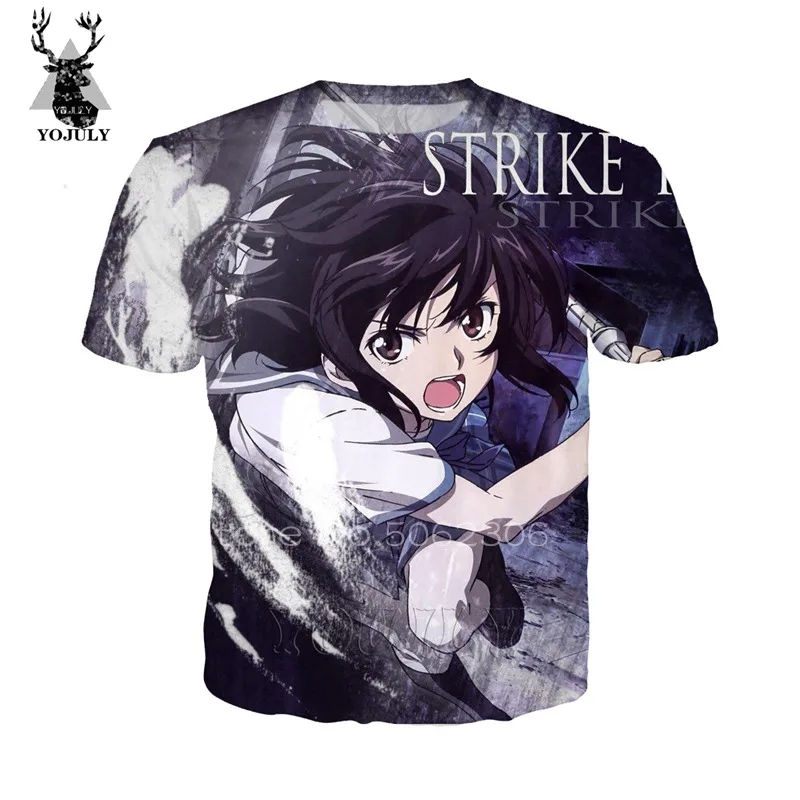 1 Футболка strike the blood Kaleido Blood off white, мужские футболки с 3d принтом в стиле аниме, уличная одежда, удобные топы с круглым вырезом, странные вещи A436 - Цвет: 1